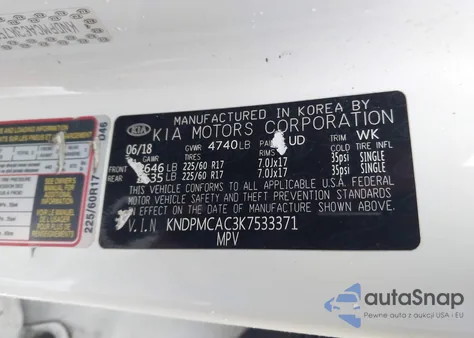 2019 Kia Sportage Lx from USA, damaged, VIN KNDPMCAC3K7533371